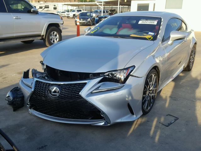 JTHHE5BC3F5006815 - 2015 LEXUS RC 350 SILVER photo 2