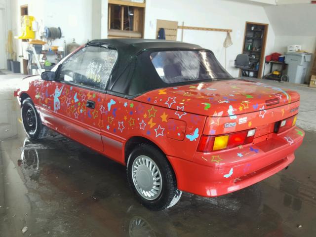 JG1MR3368MK605895 - 1991 GEO METRO LSI RED photo 3