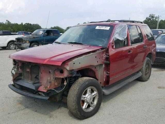 1FMDU73K44UB87488 - 2004 FORD EXPLORER RED photo 2