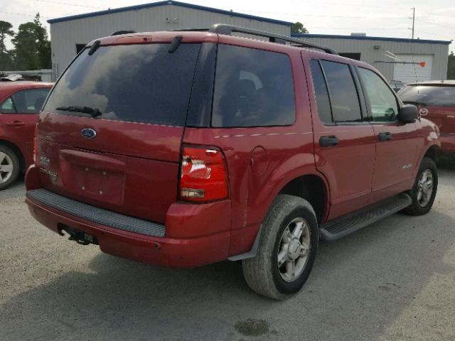 1FMDU73K44UB87488 - 2004 FORD EXPLORER RED photo 4