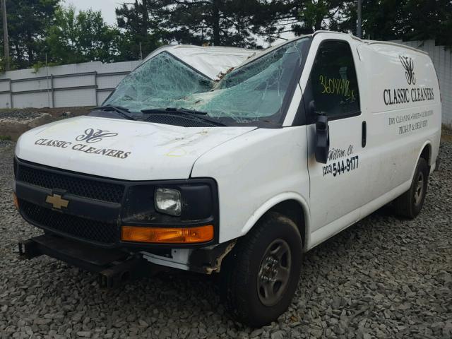 1GCSHAF40E1187307 - 2014 CHEVROLET EXPRESS G1 WHITE photo 2