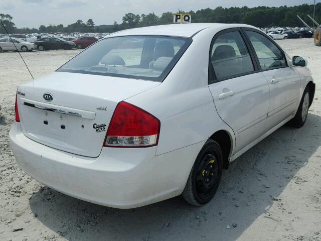 KNAFE122275452610 - 2007 KIA SPECTRA EX WHITE photo 4