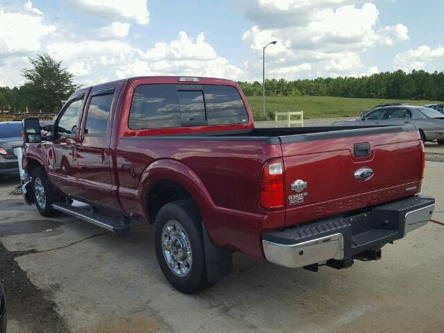 1FT7W2A60GEB53597 - 2016 FORD F250 BURGUNDY photo 3