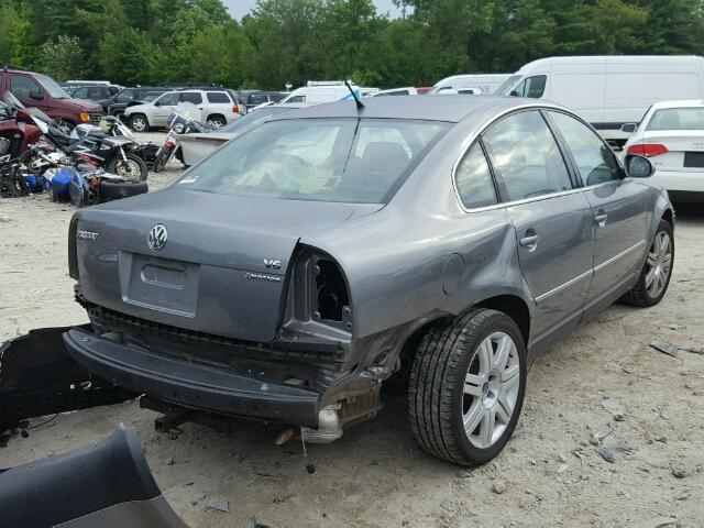 WVWTU63B75P021881 - 2005 VOLKSWAGEN PASSAT GRAY photo 4