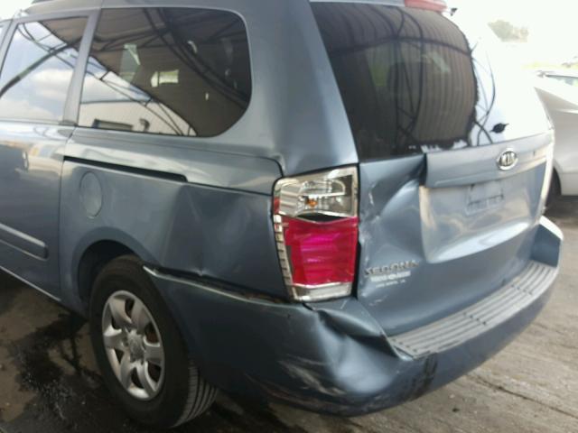 KNDMB233786223173 - 2008 KIA SEDONA EX BLUE photo 9