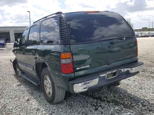 1GNEC13Z54R148053 - 2004 CHEVROLET TAHOE C150 GREEN photo 3