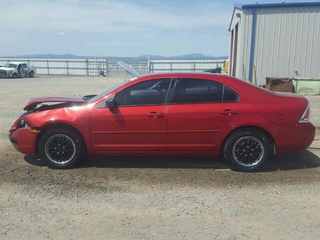 3FAHP06Z28R129170 - 2008 FORD FUSION S RED photo 9