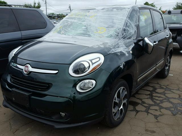 ZFBCFACHXEZ021947 - 2014 FIAT 500L LOUNG GREEN photo 2