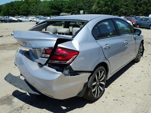 2HGFB2F96FH503205 - 2015 HONDA CIVIC EXL 银色 照片 4