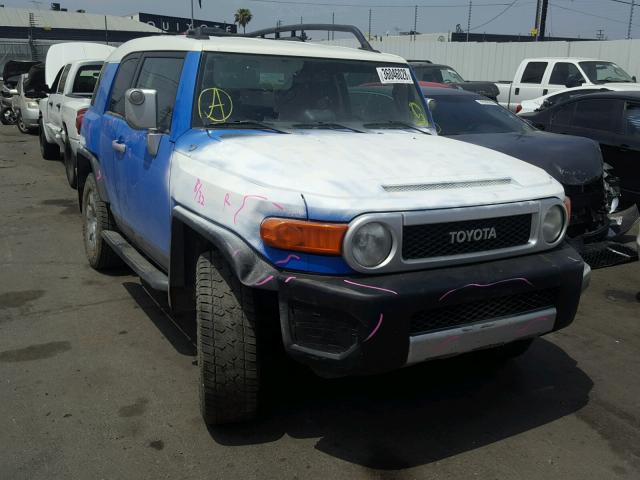 JTEBU11F270021086 - 2007 TOYOTA FJ CRUISER BLUE photo 1