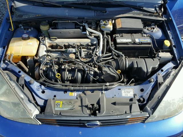 1FAHP38Z63W340943 - 2003 FORD FOCUS ZTS BLUE photo 7