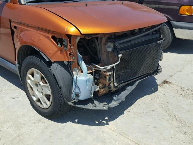 5J6YH18357L011949 - 2007 HONDA ELEMENT LX ORANGE photo 9