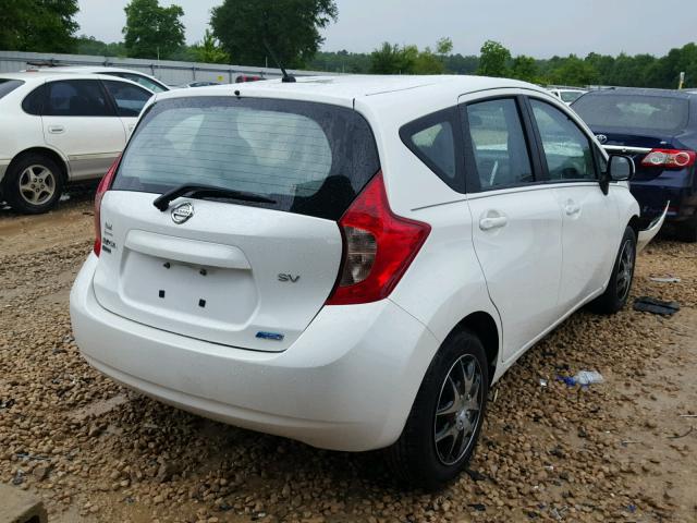 3N1CE2CP5EL354404 - 2014 NISSAN VERSA NOTE WHITE photo 4