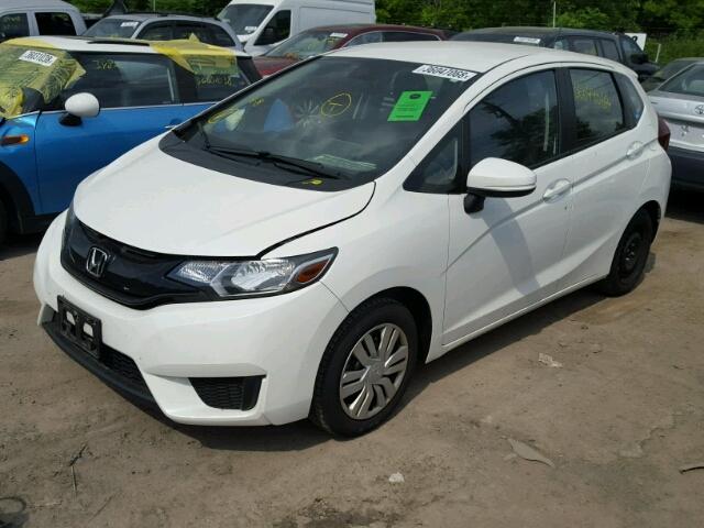 JHMGK5H58GX003265 - 2016 HONDA FIT LX WHITE photo 2