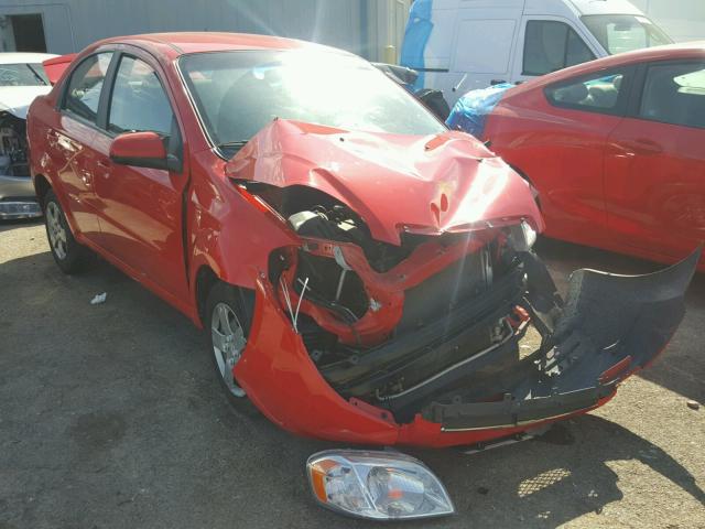 KL1TD5DE8AB100946 - 2010 CHEVROLET AVEO LS RED photo 1
