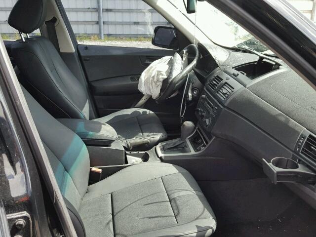 WBXPA73465WC50632 - 2005 BMW X3 BLACK photo 5