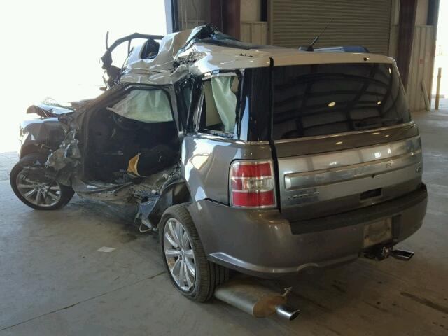 2FMGK5D81EBD11072 - 2014 FORD FLEX LIMIT GRAY photo 3