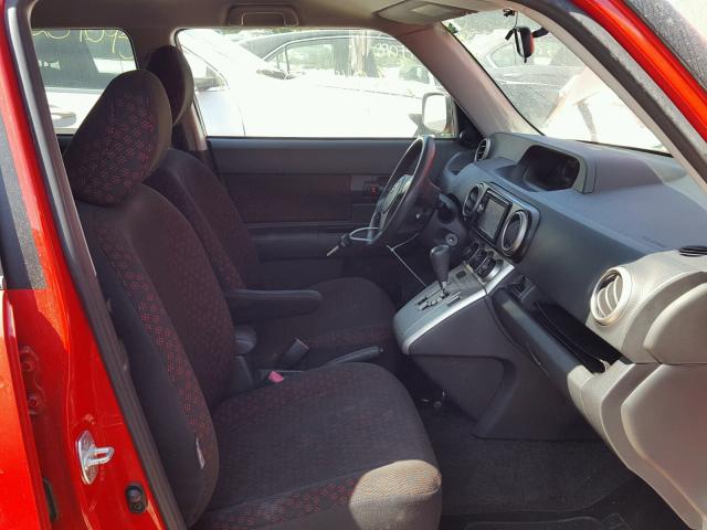 JTLKE50E491095256 - 2009 TOYOTA SCION XB Қызыл фото 5