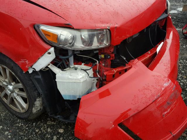 JTLKE50E491095256 - 2009 TOYOTA SCION XB Қызыл фото 9