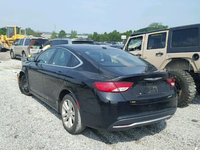 1C3CCCAB3FN695550 - 2015 CHRYSLER 200 LIMITE BLACK photo 3