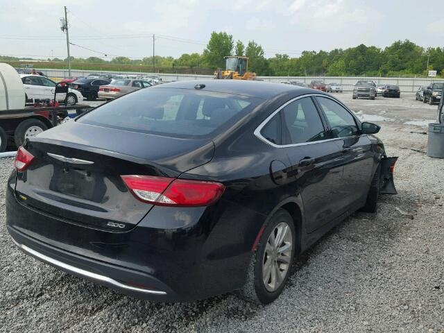 1C3CCCAB3FN695550 - 2015 CHRYSLER 200 LIMITE BLACK photo 4