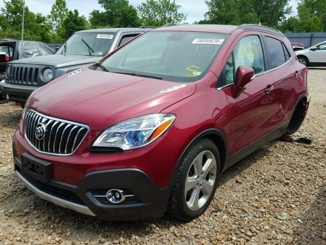 KL4CJCSB2FB227966 - 2015 BUICK ENCORE RED photo 2