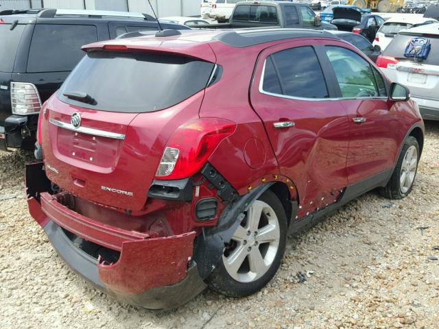 KL4CJCSB2FB227966 - 2015 BUICK ENCORE RED photo 4
