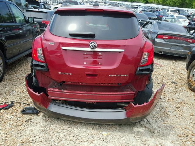 KL4CJCSB2FB227966 - 2015 BUICK ENCORE RED photo 9