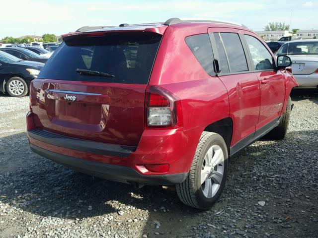 1C4NJCBA1HD123501 - 2017 JEEP COMPASS SP RED photo 4