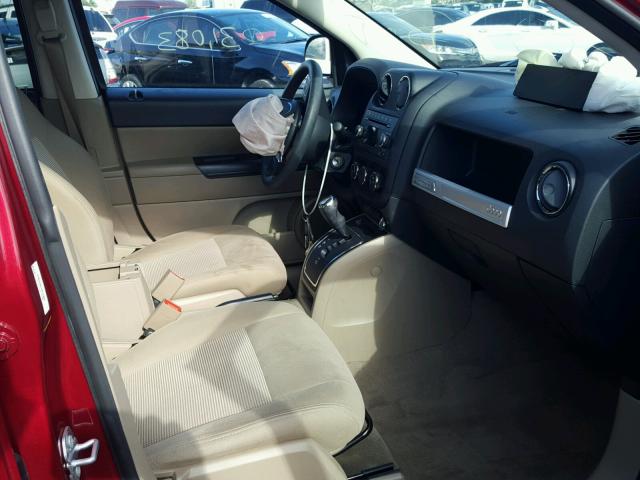 1C4NJCBA1HD123501 - 2017 JEEP COMPASS SP RED photo 5