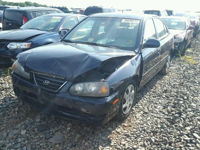 KMHDN46D16U220393 - 2006 HYUNDAI ELANTRA GL BLUE photo 2