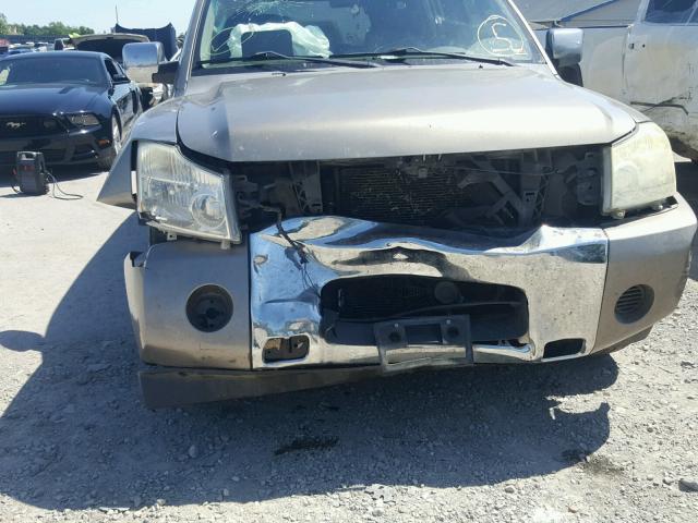 5N1AA08A87N724901 - 2007 NISSAN ARMADA SE BROWN photo 9