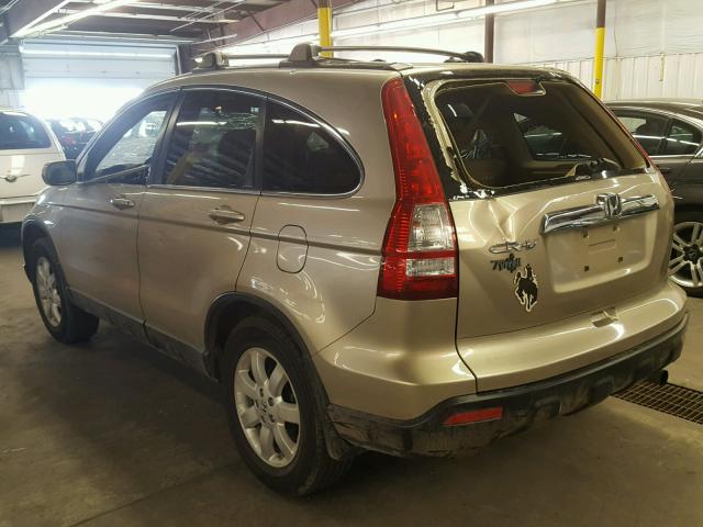 JHLRE48718C025309 - 2008 HONDA CR-V EXL TAN photo 3