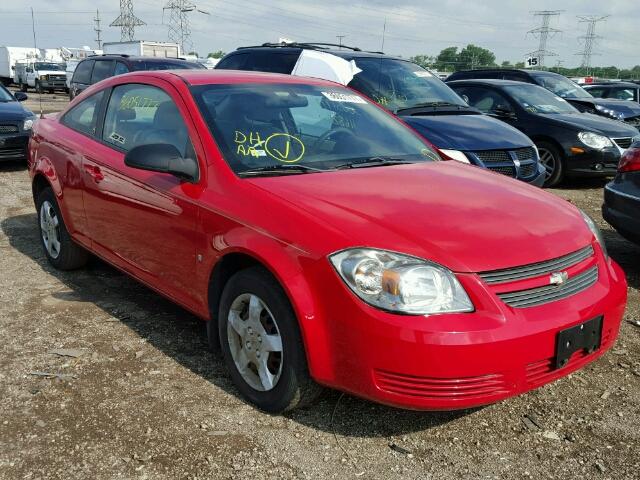 1G1AK18F187347278 - 2008 CHEVROLET COBALT LS RED photo 1