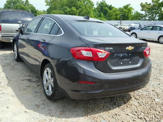 1G1BF5SM5H7168409 - 2017 CHEVROLET CRUZE PREM GRAY photo 3