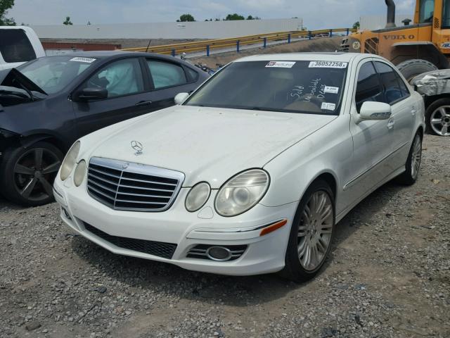 WDBUF56X97B106073 - 2007 MERCEDES-BENZ E 350 WHITE photo 2