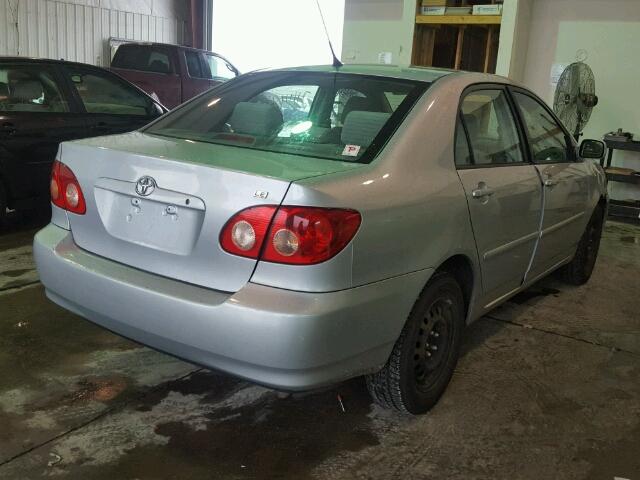 2T1BR32E77C818771 - 2007 TOYOTA COROLLA CE SILVER photo 4