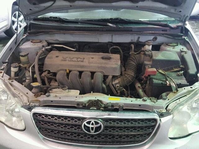 2T1BR32E77C818771 - 2007 TOYOTA COROLLA CE SILVER photo 7