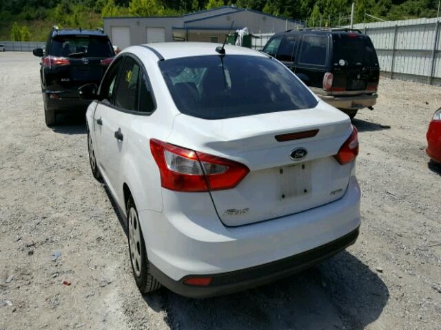 1FADP3E26EL182078 - 2014 FORD FOCUS S WHITE photo 3