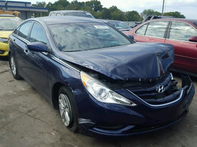 5NPEB4AC6CH455457 - 2012 HYUNDAI SONATA GLS BLUE photo 1