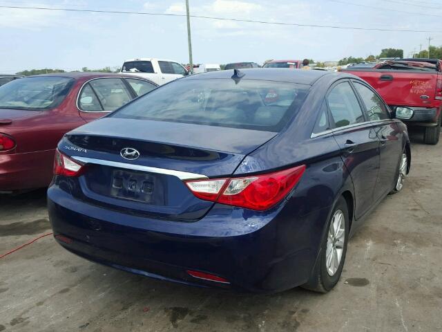 5NPEB4AC6CH455457 - 2012 HYUNDAI SONATA GLS BLUE photo 4