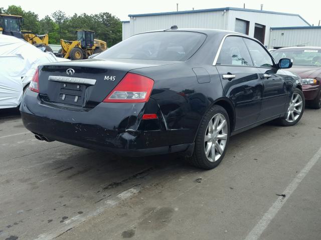 JNKAY41E73M001415 - 2003 INFINITI M45 BLACK photo 4