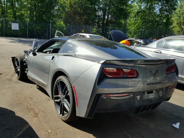 1G1YJ2D78G5117429 - 2016 CHEVROLET CORVETTE S BLACK photo 3