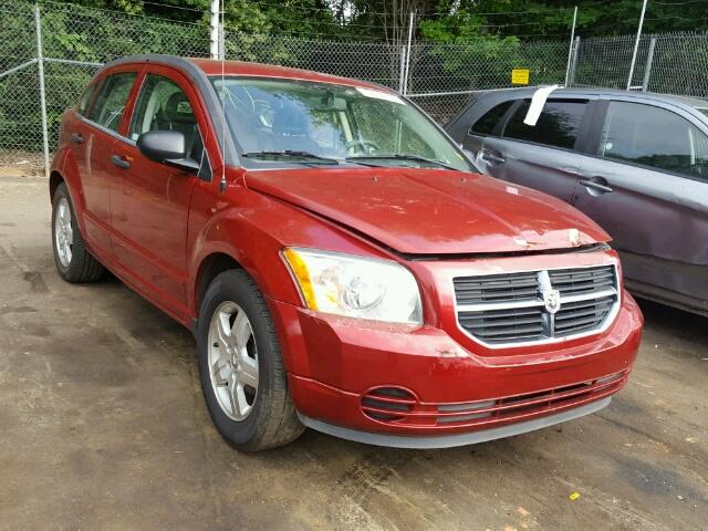 1B3JB48B57D501580 - 2007 DODGE CALIBER SX BURGUNDY photo 1