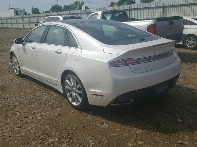 3LN6L2LUXFR615879 - 2015 LINCOLN MKZ HYBRID WHITE photo 3