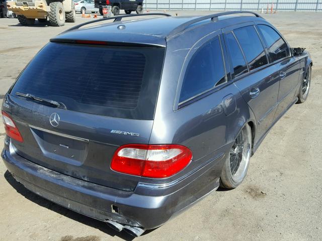 WDBUH76J05A788538 - 2005 MERCEDES-BENZ E 55 AMG GRAY photo 4