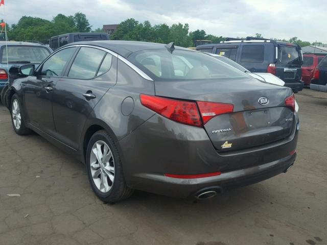 5XXGN4A7XCG021654 - 2012 KIA OPTIMA EX BROWN photo 3