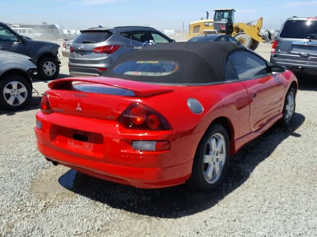 4A3AE85H61E107039 - 2001 MITSUBISHI ECLIPSE SP RED photo 4