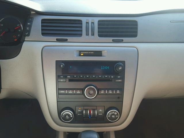 2G1WD58C069150000 - 2006 CHEVROLET IMPALA SUP შავი ფოტო 9