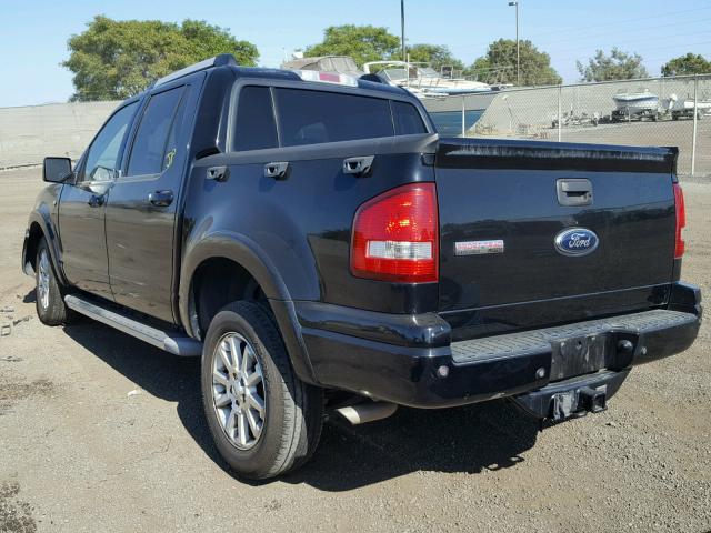 1FMEU33857UA64045 - 2007 FORD EXPLORER S BLACK photo 3